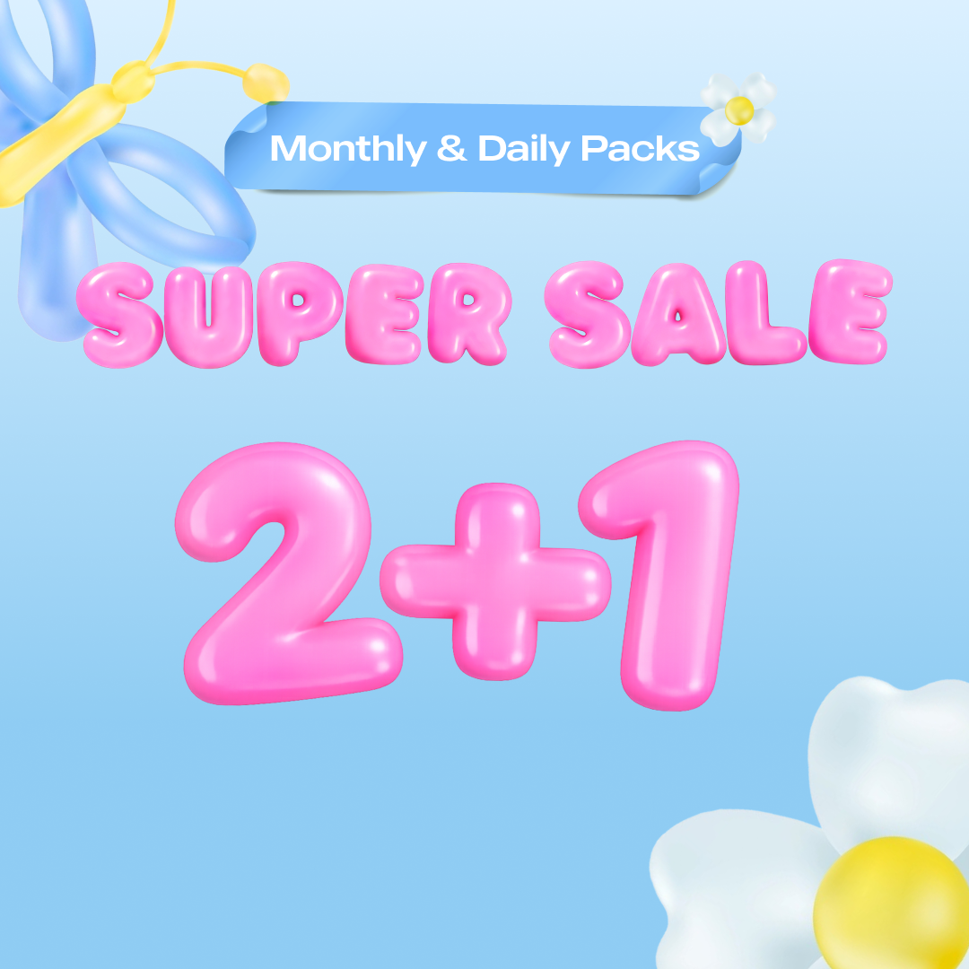 Super Sale - Monthly & Daily 2+1