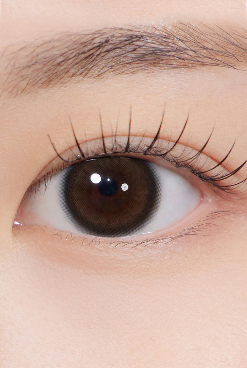 Quiet Kristin 1Day - Glow Brown (2pcs) eye close up